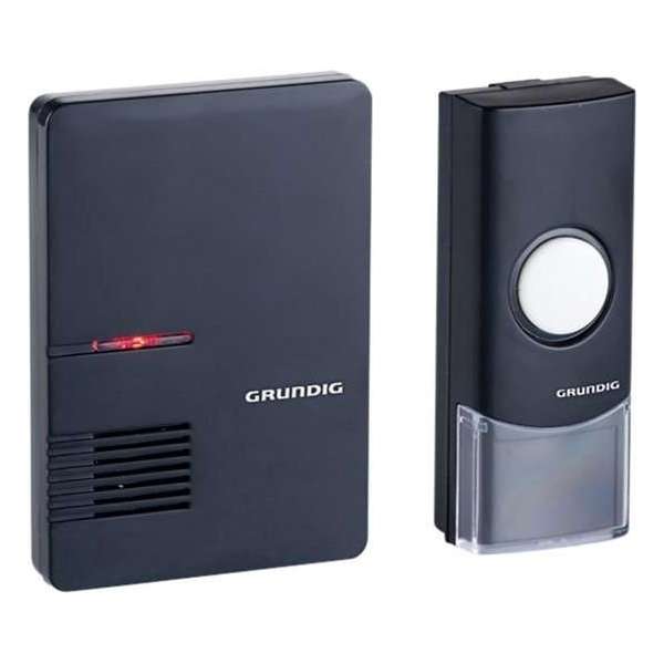 Grundig - Draadloze deurbel - LED - 36 Tunes - Bereik 80m2 Grundig - Draadloze deurbel - LED - 36 Tunes - Bereik 80m2