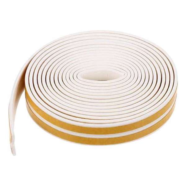 Tochtstrip voor kleine kieren ( dun ) - 2 x 2.5 meter- wit Tochtstrip voor kleine kieren ( dun ) - 2 x 2.5 meter- wit