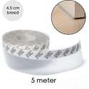 Tochtstrips voor Deur en Raam Zelfklevend - 5 Meter x 4,5 cm - Transparant – Sealing Strip – Tocht Strip – Tochtstopper
