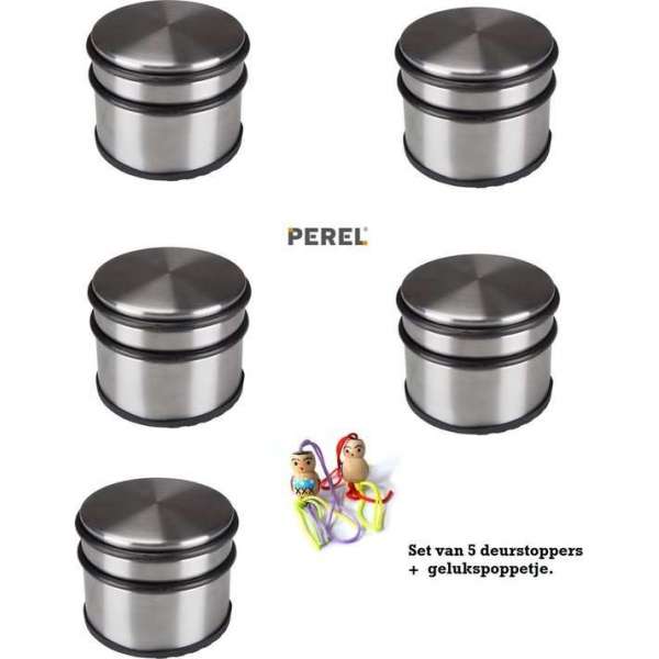 5 Stuks Perel deurstopper met gelukspoppetje. 5 Stuks Perel deurstopper met gelukspoppetje.