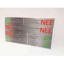 Brievenbus stickers - JA/NEE - NEE/NEE - NEE/JA - JA/JA sticker - RVS-look Brievenbussticker - combinatie van de ja/nee stickers