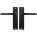 Starx Deurklink Zwart – Deurbeslag – Deurkruk met Schild – Deurklink Vlinder - 43 x 180 mm – Ø 18 mm