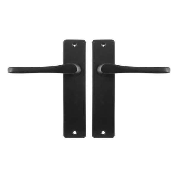 Starx Deurklink Zwart – Deurbeslag – Deurkruk met Schild – Deurklink Vlinder - 43 x 180 mm – Ø 18 mm Starx Deurklink Zwart – Deurbeslag – Deurkruk met Schild – Deurklink Vlinder - 43 x 180 mm – Ø 18 mm