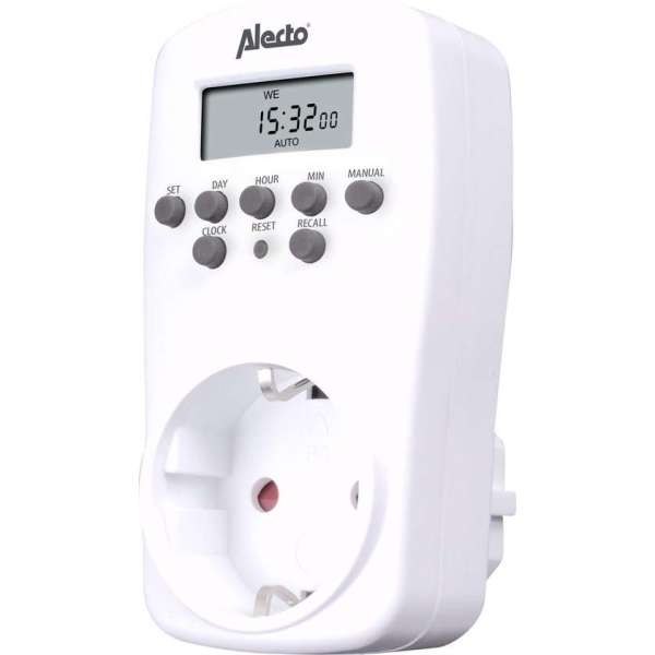 Alecto DTS-814 Digitale Schakelklok - inbraakwerend, veilig en zuinig - Wit Alecto DTS-814 Digitale Schakelklok - inbraakwerend, veilig en zuinig - Wit
