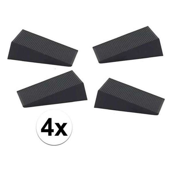 Ben Tools Deurstopper - 6x1,6x7 Cm - 4 Stuks - Rubber Ben Tools Deurstopper - 6x1,6x7 Cm - 4 Stuks - Rubber