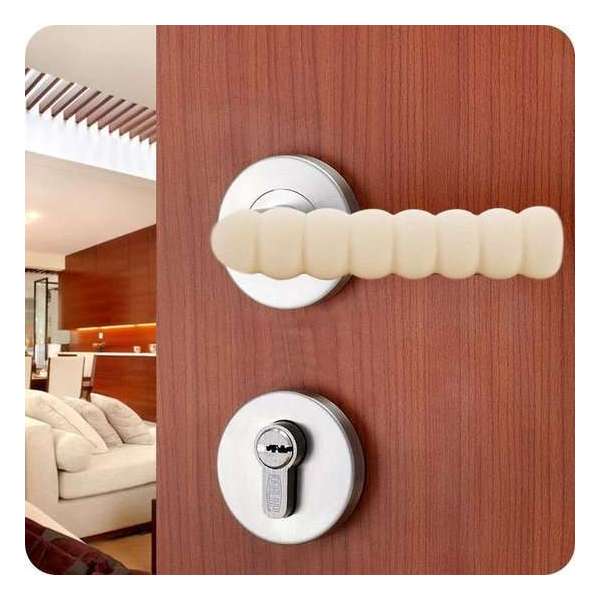 EPIN | Deurstop | Muurbeschermer | Deurklink Beschermhoes | Kind Veiligheid | Foam Rubber | Wit | 1 Stuk EPIN | Deurstop | Muurbeschermer | Deurklink Beschermhoes | Kind Veiligheid | Foam Rubber | Wit | 1 Stuk
