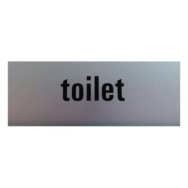 Aluminium deurbordje tekst: toilet Zelfklevend | 130x50x0,5 mm | deur bordje bordje wc toilet Aluminium deurbordje tekst: toilet Zelfklevend | 130x50x0,5 mm | deur bordje bordje wc toilet