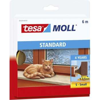 Tesa Moll tochtstrip 05559 I profiel - 9mmx6m bruin