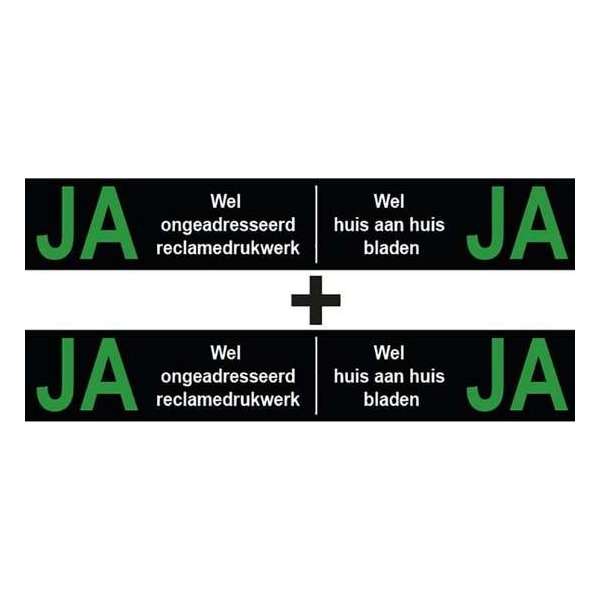 Ja Ja Sticker - Brievenbus sticker - 2 x ja ja sticker voor deze prijs - Promessa-Design stickers. Ja Ja Sticker - Brievenbus sticker - 2 x ja ja sticker voor deze prijs - Promessa-Design stickers.