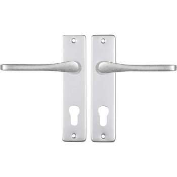 Starx Deurklink Aluminium – Deurbeslag – Deurschild voor Profielcilinder (PC72) – Deurklink Vlinder
