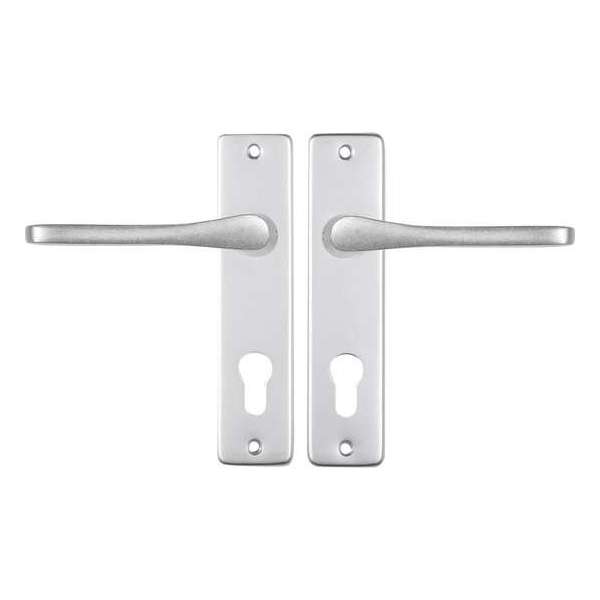 Starx Deurklink Aluminium – Deurbeslag – Deurschild voor Profielcilinder (PC72) – Deurklink Vlinder