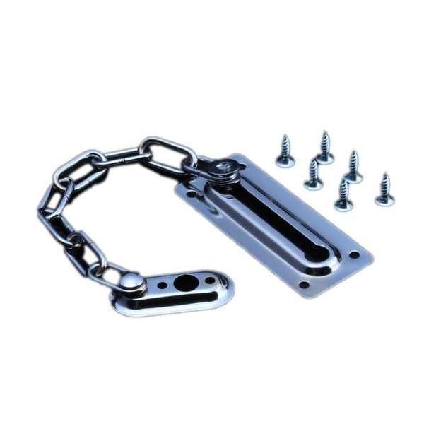 Premium RVS Deurketting Met Schroeven - Deur Beveiliging Ketting - Vernikkeld Premium RVS Deurketting Met Schroeven - Deur Beveiliging Ketting - Vernikkeld