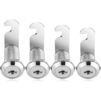 Kantelslot met verschillende inbouwdieptes – lockerslot – slotje met twee sleutels – stevig slot brievenbus - 30mm