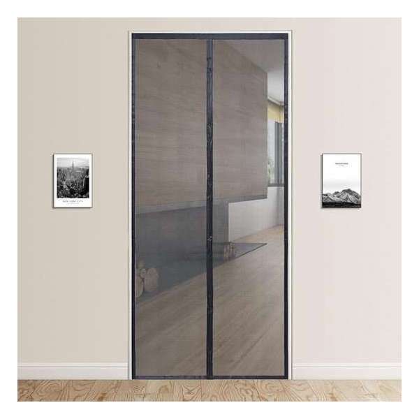 FlinQ Magnetisch Vliegengordijn - Deurgordijn - 91cm x 210cm - Glasvezel - Grijs FlinQ Magnetisch Vliegengordijn - Deurgordijn - 91cm x 210cm - Glasvezel - Grijs
