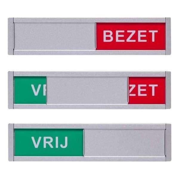 Schuifbordje vrij - 4 mm dikte - Aluminium schuifje - 3M plakstrip