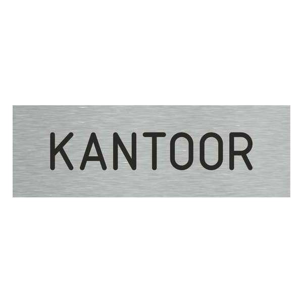Deurbordje - kantoorbord - bordje - kantoor - rechthoekig met RVS look Deurbordje - kantoorbord - bordje - kantoor - rechthoekig met RVS look