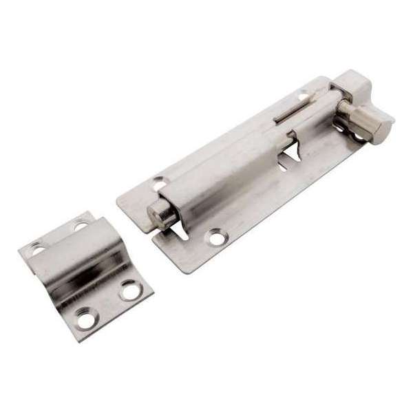 Benson Deurschuif Profielgrendel 100mm RVS Benson Deurschuif Profielgrendel 100mm RVS