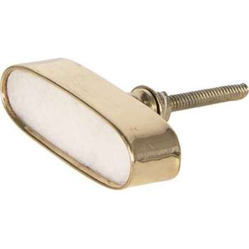 Clayre & Eef Deurknop 5*2 cm Goudkleurig Metaal Ovaal Meubelknop