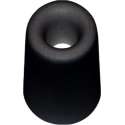 Deurbuffer / deurstopper zwart rubber 35 x 30 mm - deurstop