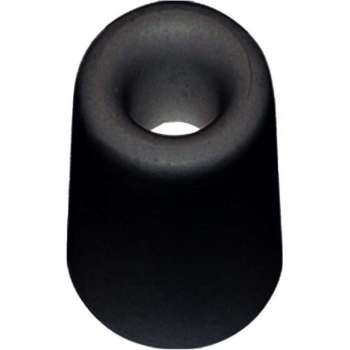 Deurbuffer / deurstopper zwart rubber 35 x 30 mm - deurstop