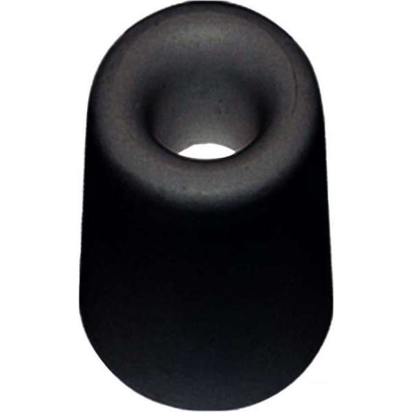 Deurbuffer / deurstopper zwart rubber 35 x 30 mm - deurstop Deurbuffer / deurstopper zwart rubber 35 x 30 mm - deurstop
