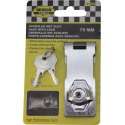 Overslag met slot - kistslot - kofferslot - Monteren - Schuurslot - Zilver - 75mm