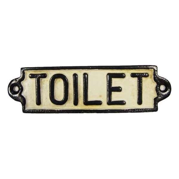 Toiletbordje "Toilet" van gietijzer Toiletbordje "Toilet" van gietijzer