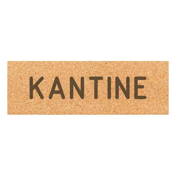 Deurbordje - kantinebord - bordje - kantine - rechthoekig - Kurk Deurbordje - kantinebord - bordje - kantine - rechthoekig - Kurk