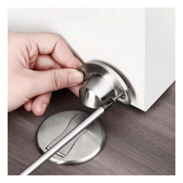 Onzichtbare Magnetische Deurstopper - Zilver Onzichtbare Magnetische Deurstopper - Zilver