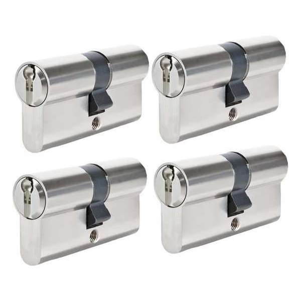 Benson Euro Profielcilinder - 4 Stuks - Gelijksluitend Benson Euro Profielcilinder - 4 Stuks - Gelijksluitend