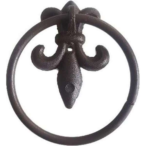 Nostalgische deurklopper ring - Bruin / Zwart Nostalgische deurklopper ring - Bruin / Zwart
