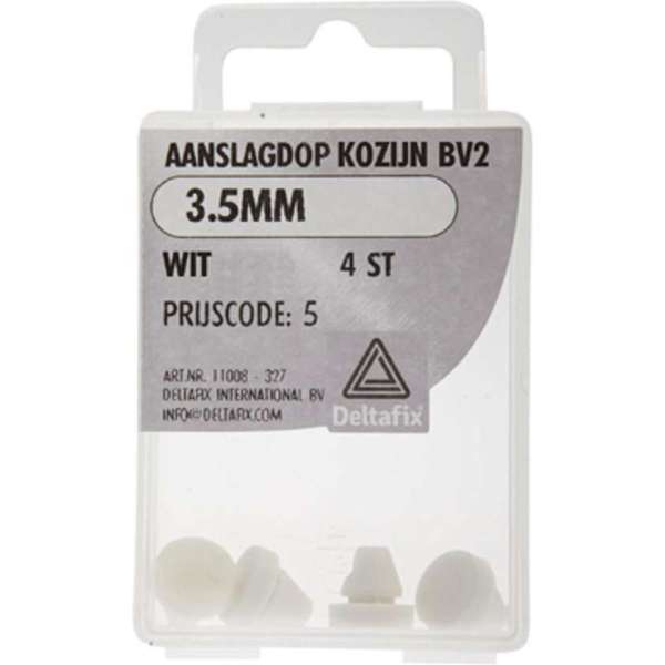 AANSLAGDOP BERKVENS 3.5MM RAL 9010 4 ST AANSLAGDOP BERKVENS 3.5MM RAL 9010 4 ST