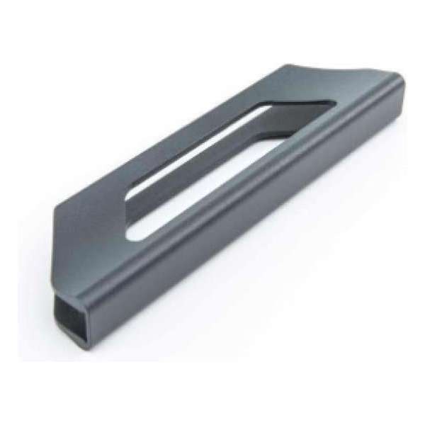 Handgreep Luxe, klembaar, voor gebruik op hardglas schuifwand, glazen schuifdeur systemen, Antraciet Handgreep Luxe, klembaar, voor gebruik op hardglas schuifwand, glazen schuifdeur systemen, Antraciet