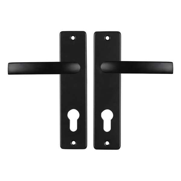 Starx Deurklink Zwart – Deurbeslag – Deurschild voor Profielcilinder (PC72) – Deurklink Blok Starx Deurklink Zwart – Deurbeslag – Deurschild voor Profielcilinder (PC72) – Deurklink Blok
