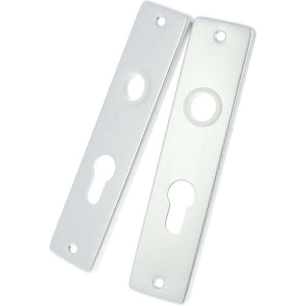Starx Kortschild Profielcilinder – Deurschild voor Profielcilinder – Hartafstand 55 mm – Zilver Aluminium F1 – 180 x 41 mm Starx Kortschild Profielcilinder – Deurschild voor Profielcilinder – Hartafstand 55 mm – Zilver Aluminium F1 – 180 x 41 mm