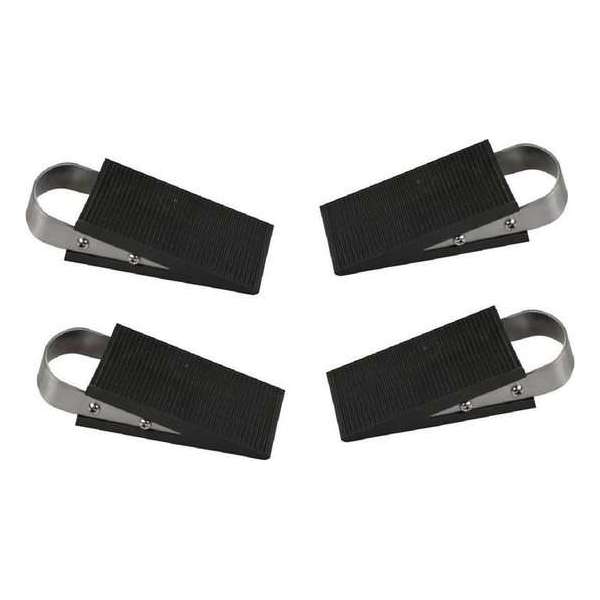 Deurstopper klem / wig - 12,5 cm - RVS / Rubber - deurwig Deurstopper klem / wig - 12,5 cm - RVS / Rubber - deurwig