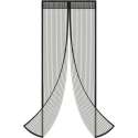 LUMEXX Vliegengordijn - Magnetisch - 90x210 cm - Hordeur - Deur - Zwart