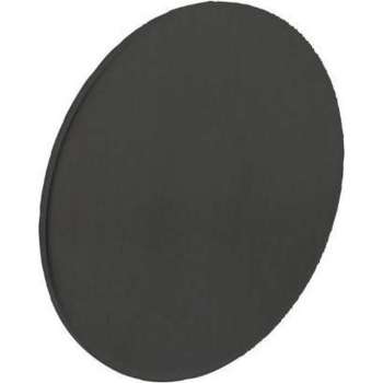 Intersteel Rozet blind rond zelfklevend mat zwart