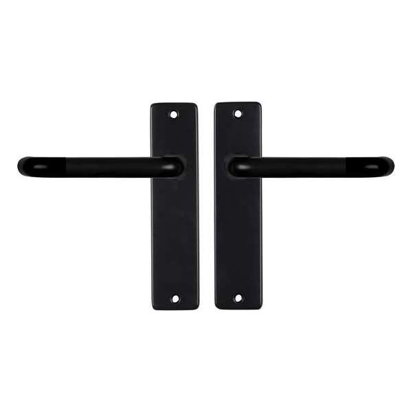 Starx Deurklink Zwart – Deurbeslag – Deurkruk met Schild – Deurklink Coupe - 43 x 180 mm – Ø 18 mm Starx Deurklink Zwart – Deurbeslag – Deurkruk met Schild – Deurklink Coupe - 43 x 180 mm – Ø 18 mm