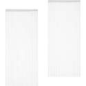 Relaxdays draadgordijn wit - deurgordijn - 250 cm - gordijn van draad - roomdivider