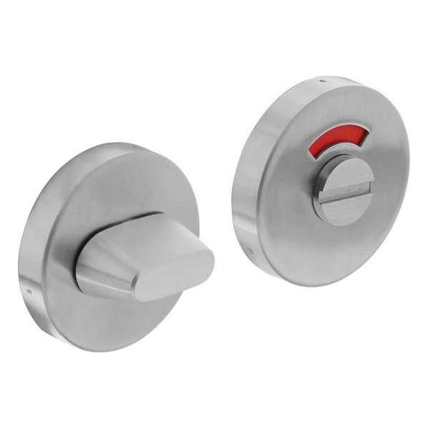 Intersteel Rozet toilet-/badkamersluiting rond verdekt rvs geborsteld 8 mm Intersteel Rozet toilet-/badkamersluiting rond verdekt rvs geborsteld 8 mm
