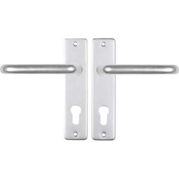 Starx Deurklink Aluminium – Deurbeslag – Deurschild voor Profielcilinder (PC72) – Deurklink Coupe
