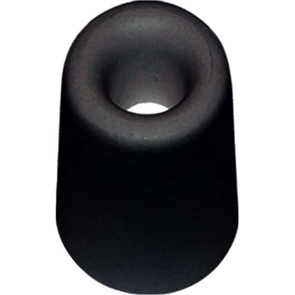 Deurbuffer zwart rubber 75x35mm Deurbuffer zwart rubber 75x35mm
