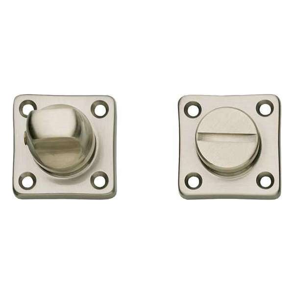 Intersteel Rozet toilet-/badkamersluiting vierkant basic nikkel mat Intersteel Rozet toilet-/badkamersluiting vierkant basic nikkel mat