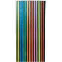 Voordelige Vliegengordijn/deurgordijn Linten multicolor/zwart 90x220