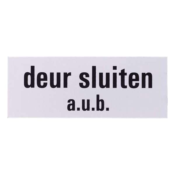 Aluminium deurbordje: deur sluiten aub |& 5 jaar garantie | Zelfklevend | 130x50x0,5 mm | deur bordje Aluminium deurbordje: deur sluiten aub |& 5 jaar garantie | Zelfklevend | 130x50x0,5 mm | deur bordje