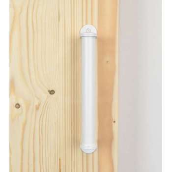 Barnwoodweb deurgreep Ottawa wit gepoedercoat staal 32x254 mm