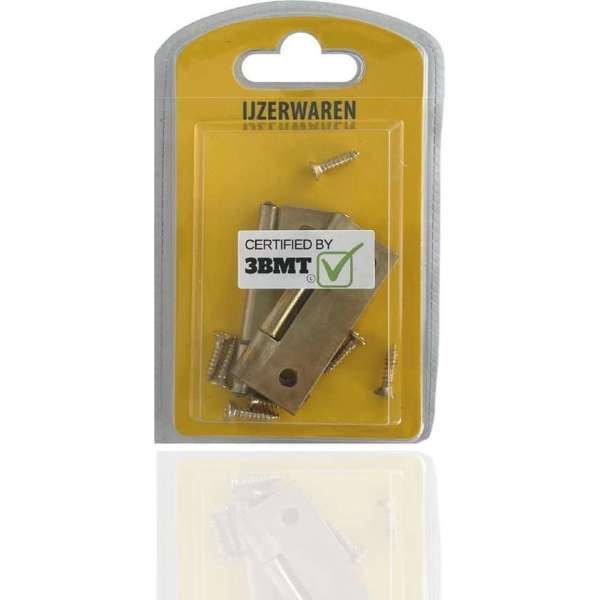 3BMT Scharnier messing - 50 mm 2 stuks - voor keukenkastjes 3BMT Scharnier messing - 50 mm 2 stuks - voor keukenkastjes
