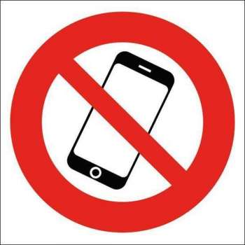 Hier niet bellen, verboden te bellen stickers - 5  stickers - Promessa-Design.