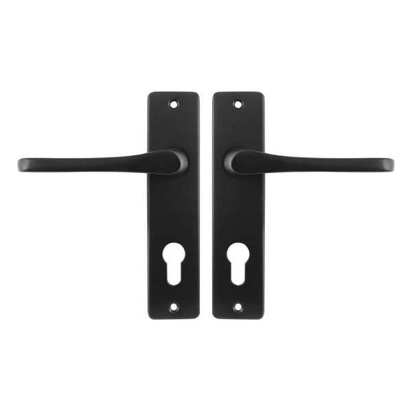 Starx Deurklink Zwart – Deurbeslag – Deurschild voor Profielcilinder (PC72) – Deurklink Vlinder Starx Deurklink Zwart – Deurbeslag – Deurschild voor Profielcilinder (PC72) – Deurklink Vlinder